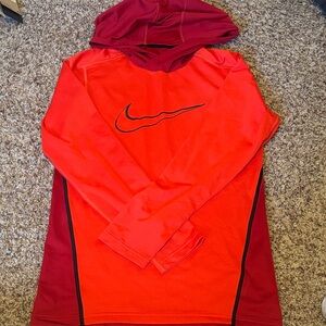 Nike Dri-Fit Crimson and Burgundy Hoodie
